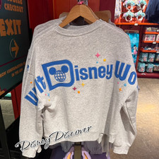 2026 Disney Parks WDW Mickey Minnie Teacup Grey Sweatshirt Adult Size L New picture