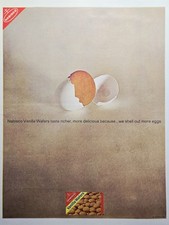 Nabisco Vanilla Wafers Print Ad 1964 - Taste Richer - We Shell Out More Eggs picture