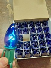 C9 7W Box of 25 Bulbs-Opaque & Transparent-17 variations picture