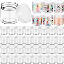 2 Oz Containers with Lids, Clear round Plastic Pots, 150 Pieces picture