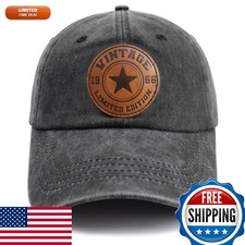 1966 Limited Edition Vintage Baseball Cap Black Adjustable Embroidery picture