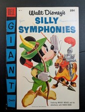 WALT DISNEY'S SILLY SYMPHONIES #6: VF- : PAINTED COVER: PETER PAN APP: 1956 picture