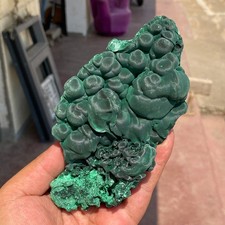 523g Rare Top Natural Velvet Malachite Coarse Cat's Eye Cluster Mineral Specimen picture