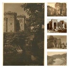 Lot Collection Wales, UK 5 x Postcards Antique 1910 Castles Carnarvon etc RPPC N picture