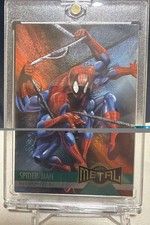 1995 Fleer Marvel Metal Spider-Man Limited Parallel Rare Vintage POP picture
