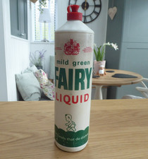 Vintage 1980's Mild Green Fairy Liquid Empty Plastic Bottle picture