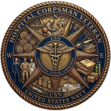 United States Navy Hospital Corpsman Veteran Premium Military Graphics 5