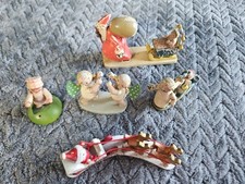 Vintage Erzgebirge Wendt & Kuhn Wooden Figurines Germany Lot of 5 READ picture