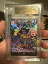 2026 MTG Marvel Thanos, the Mad Titan BORDERLESS BGS 9.5 picture