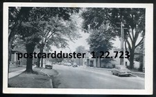 BURFORD Ontario Postcard 1940s Brant. King Street. Old Cars picture