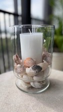 Stunning Antique Shell Candle Display - 18in x 8in picture