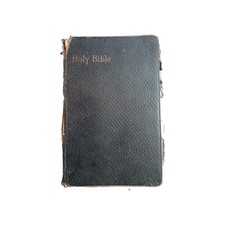 VINTAGE-RARE HOLY BIBLE Oxford University Printed in Great Britain Leather picture