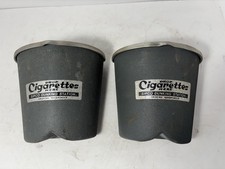 Set of 2- Vintage SIPCO Dunking Station Smoking Receptacle Model 4-J DuoTone picture