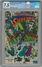 George Perez Collection Copy CGC 7.5 Adventures of Superman #461 ~ Perez Int Art picture