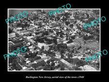 Burlington New Jersey Aerial View Of The Town c1940 Large Historic Old Photo picture