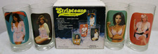 VINTAGE 1977 SPENCER GIFTS STRIPTEASE HIGHBALL GLASSES picture