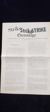 Vintage 1969 UC Berkeley TWLF Strike Chronology Pamphlet Radical Student Union picture