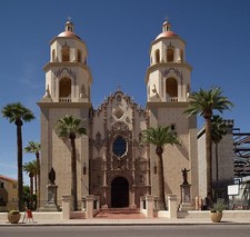 Tucson Arizona Cathedral of Saint Augustine 1928 Mexican Baroque Facade picture