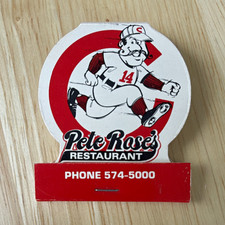 Vintage 1970s Pete Rose’s Restaurant Matchbook Unstruck Die Cut Cincinnati Reds picture