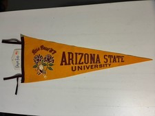 VINTAGE COLLEGIATE PACIFIC Arizona State Sun Devils Rose Bowl 1987 PENNANT New picture