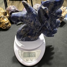 Large Sodalite Crystal  Unicorn 5.75 inches wide 5 inches tall picture