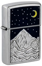Zippo Mountain Emblem Street Chrome 48632 picture