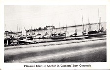 Postcard Pleasure Craft at Anchor in Glorietta Bay Coronado San Diego California picture