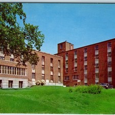 c1960s Cedar Falls IA George T Baker Hall Postcard UNI College Campus Residence picture