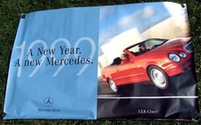 Vintage 1999 Mercedes Benz 6ft Dealer Promo Poster CLK Convertible RARE picture