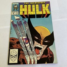 The Incredible Hulk #340 (McFarlane Wolverine, Marvel Comics February 1988)-NM picture