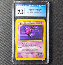 CGC 7.5 Sabrina's Haunter 58/132 Gym Heroes Unlimited Pokémon 2000 picture