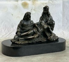 The Lamentation of Christ Jesus With Virgin Mary Saint Mary Magdalene Bronze ART picture