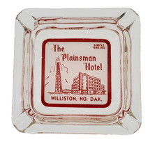 Vintage Marketing Ashtray The Plainsman Hotel Williston North Dakota ND picture