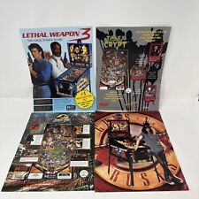 Data East Pinball Flyer Lethal Weapon 3 Tales from the Crypt Guns Roses Jurassic picture