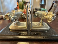 Rare Vintage Sarsaparilla Hot Rod Bookends 1991 1932 Roadster SCTA picture