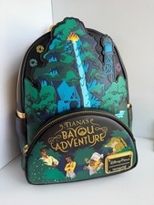Loungefly Disney Parks Tiana's Bayou Adventure Ride Attraction Mini Backpack NWT picture