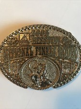 Hesston National Finals Rodeo 2005 Gold Dealer Incentive Belt Buckle NFR picture
