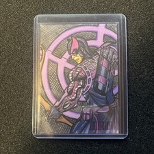 Hawkeye Artist Sketch Card 1 Of 1 Just Josh Draws 2023-2024 Upper Deck Marvel picture