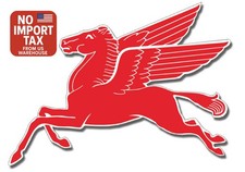 Motor Oil And Gas Large Mobil Pegasus Flying Horse Steel Cut Out  Sign picture