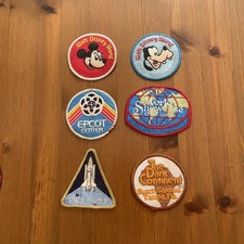 Vintage 1980s Florida Theme Park Patch LotDisney EPCOT Center Busch Gardens NASA picture
