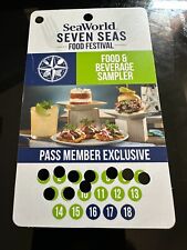 SeaWorld Orlando Seven Seas Food Festival 8 Sample Sampler Lanyard  picture