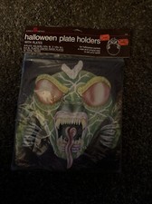 Vintage 1986 American Greetings 8x Halloween Lagoon Monster PlatesDecoration NEW picture