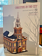 RETIRED Dept 56 Christmas in the City St Paul Chapel in MINT condition NIB picture