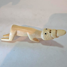 Greenlandic Inuit Hand Carved Tupilak Figure Vintage Rare Inuit Folklore Piece picture