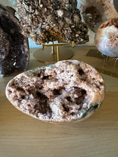 Breathtaking 2lb Pink Amethyst Sugar Druzy Natural Crystal Egg Freeform picture