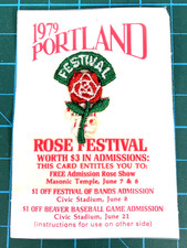 Vintage 1979 Portland Oregon Rose Festival 1-1/2