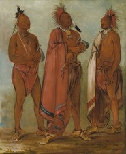 Three Distinguished Young Men 1830s Native American Vintage Photo Reprint Wall A picture
