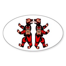 CafePress A BEARS DANCE Sticker Sticker (Oval) (53016347) picture