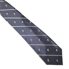 Vintage Givenchy Monsieur Chick-fil-A Logo Navy Blue Striped Tie RARE picture
