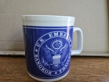 US Embassy BANGKOK THAILAND Coffee Mug Cup Drink Royal Porcelain Kingdom Liquor picture